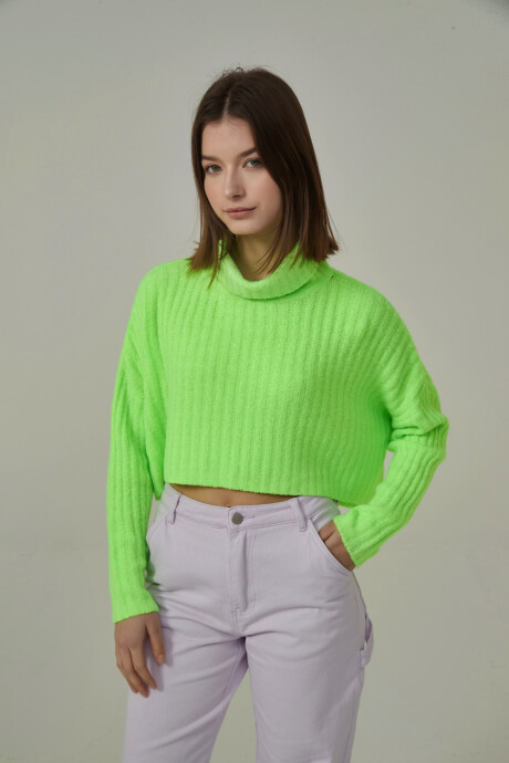 Polera Athenea Verde Fluo