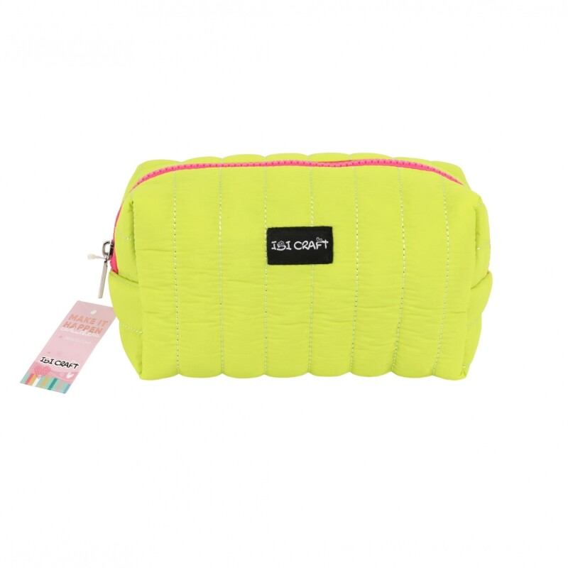 Cartuchera Ibi Craft Limón con Cierre Metálico 19 × 10 × 10 cm CARTUCHERA IBI CRAFT 190X100X100 CMS CIERRE METÁLICO LIMÓN