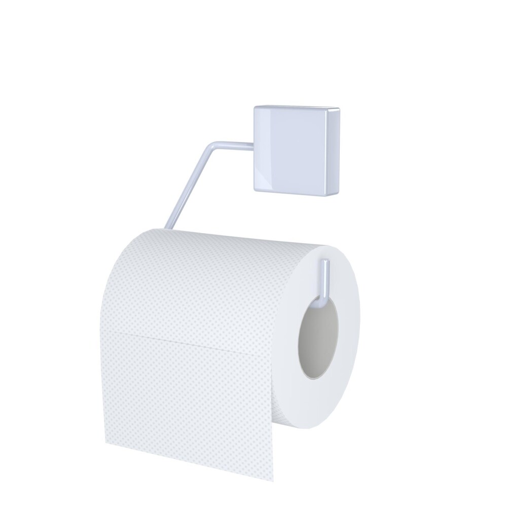 SOPORTE P/ PAPEL HIGIENICO ACERO BLANCO ELEGANCE II