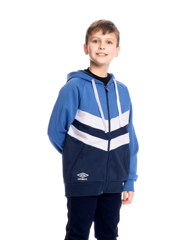 Campera Full Zip Umbro Junior Azu