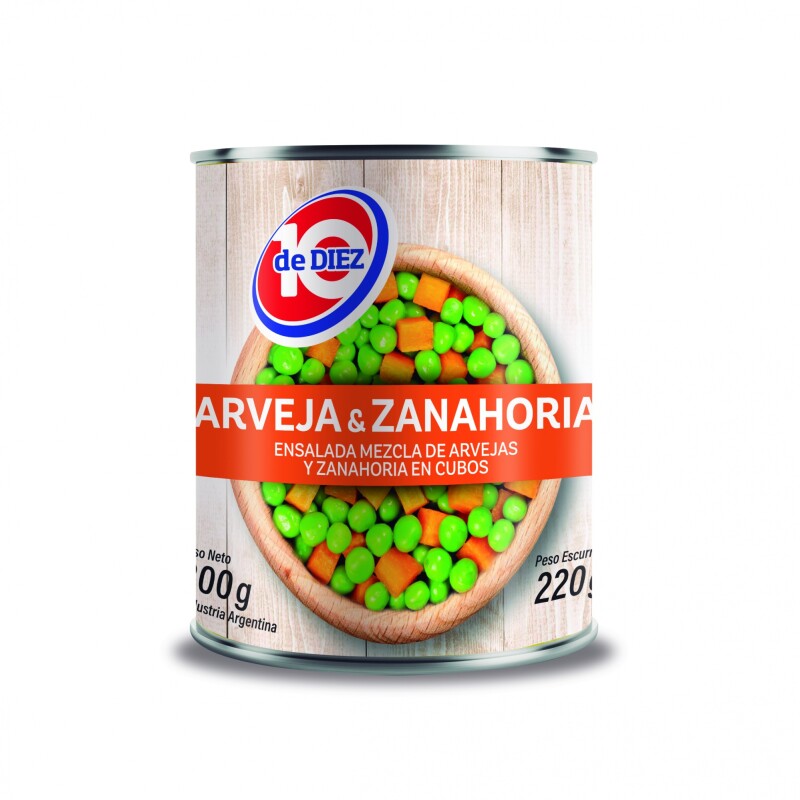 ARVEJAS Y ZANAHORIAS DE DIEZ Arvejas Y Zanahorias De Diez