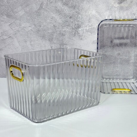 Juego 2 Canastos Organizadores Acrilico La 25.5cm x An 18cm x Al 16cm Juego 2 Canastos Organizadores Acrilico La 25.5cm x An 18cm x Al 16cm