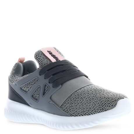 Championes de Mujer Topper Mamba Gris - Rosa