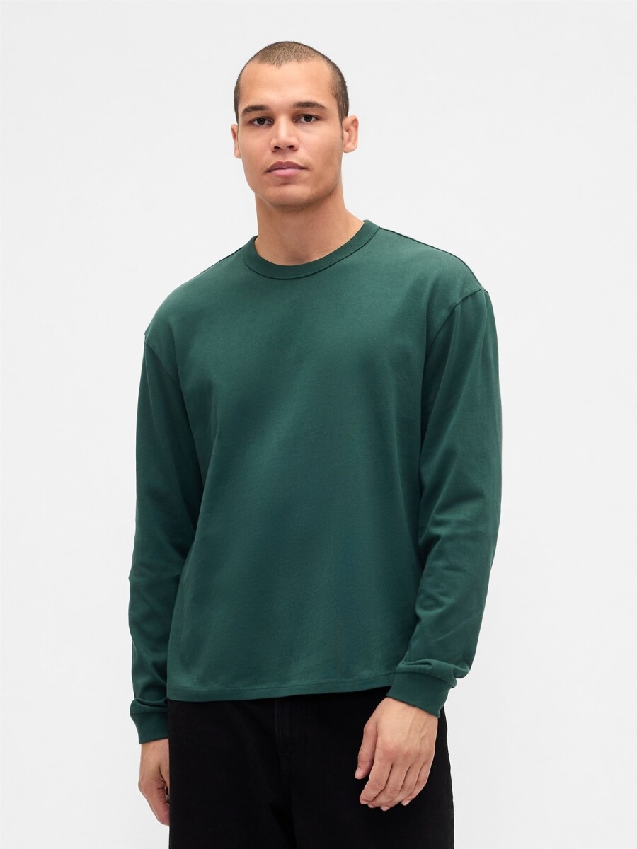 Remera Manga Larga Heavyweight Hombre - Deep Hunter 505 