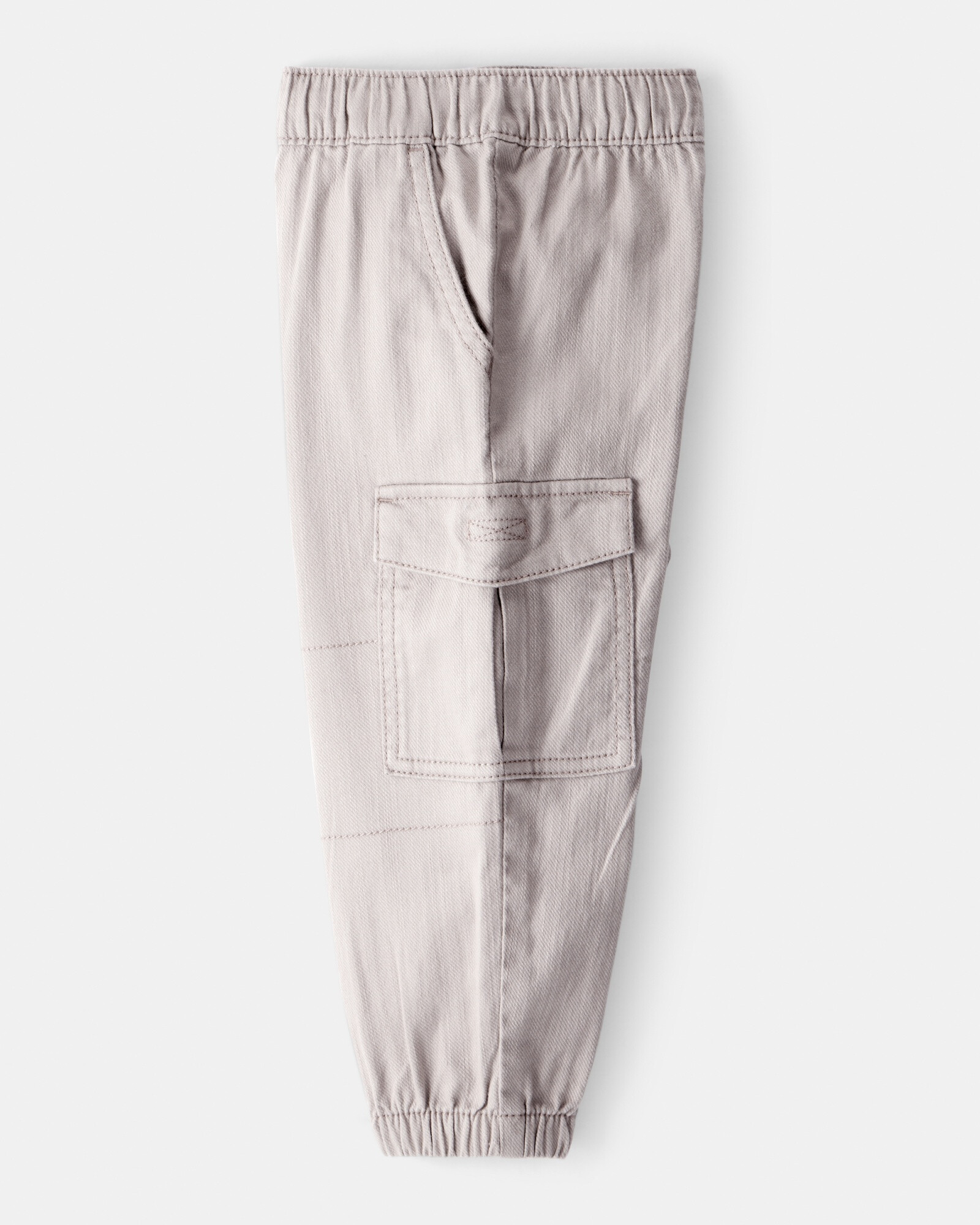 Pantalón cargo de algodón, gris Sin color