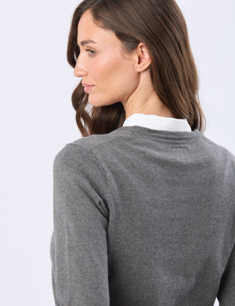 BUZO TEJIDO CLÁSICO Gris Oscuro