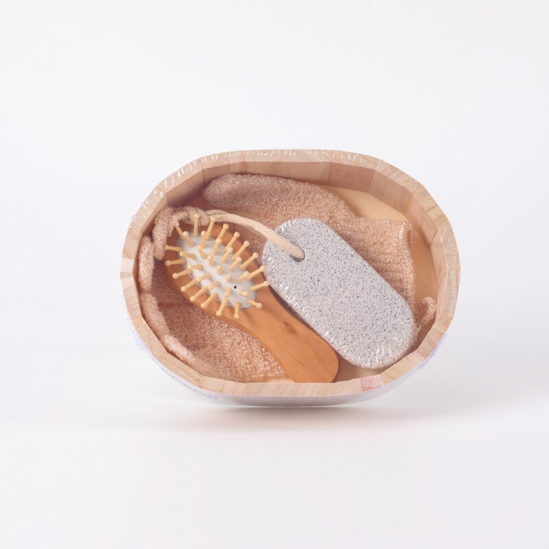 JUEGO DE ACCESORIOS DE BAÑO (CEPILLO DE MADERA PARA EL PELO) JUEGO DE ACCESORIOS DE BAÑO (CEPILLO DE MADERA PARA EL PELO)