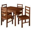 Juego DE COMEDOR RTD OLIVIA 4 SILLAS - MADERA NOGAL N/A