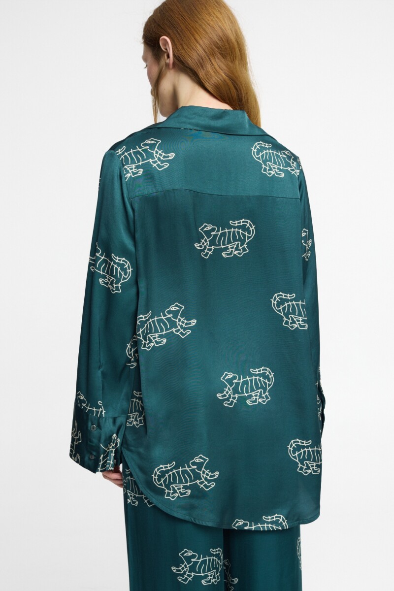 MARTI SHIRT Tigress Petrol