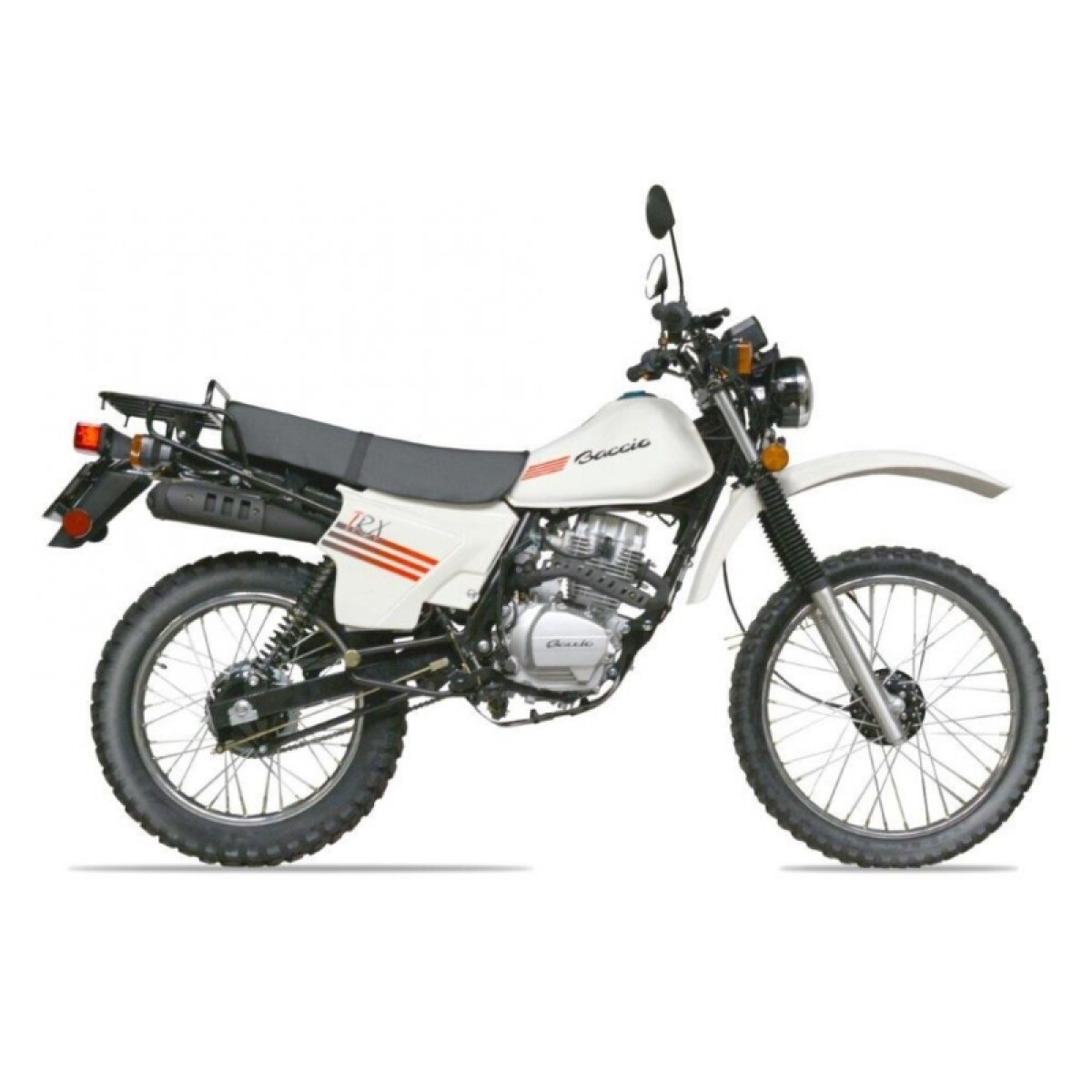 Moto Baccio Enduro Trx125 - Blanco 