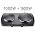 Anafe Doble Eléctrico Punktal Pk-pc 02 ANAFE ELECTRICO PUNKTAL PK-PC02 NEGRO