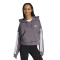 Campera de Mujer Adidas Essentials Zip Gris - Blanco