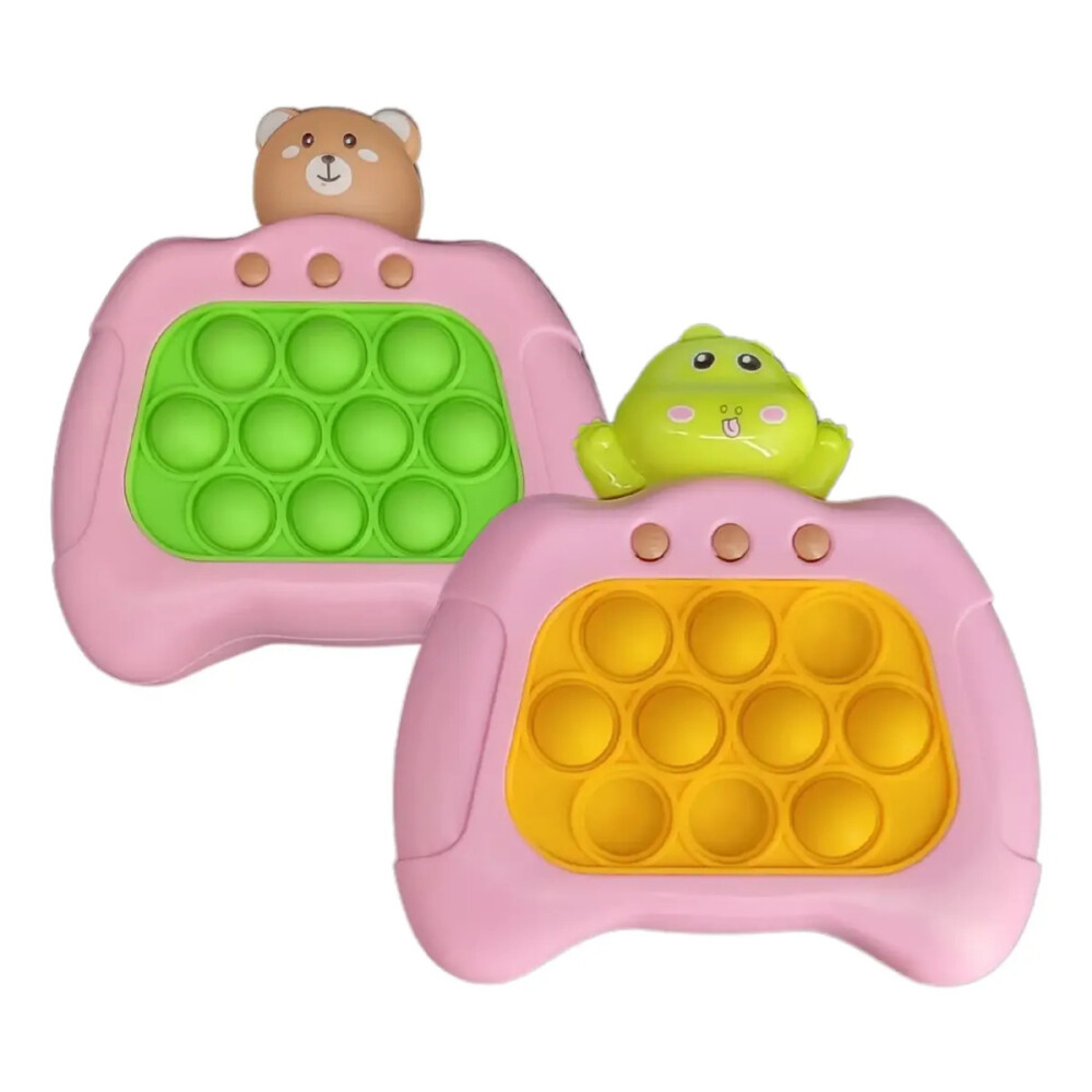 Pop it eléctrico, juego anti-stress, para la memoria, super divertido Animalito Rosa