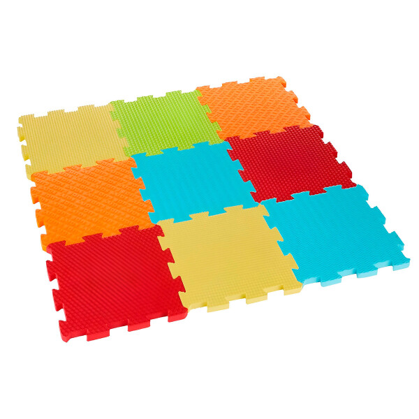 Alfombra goma eva piso encastrable 9 Uni puzzle 90x90 cm Color Verde 1