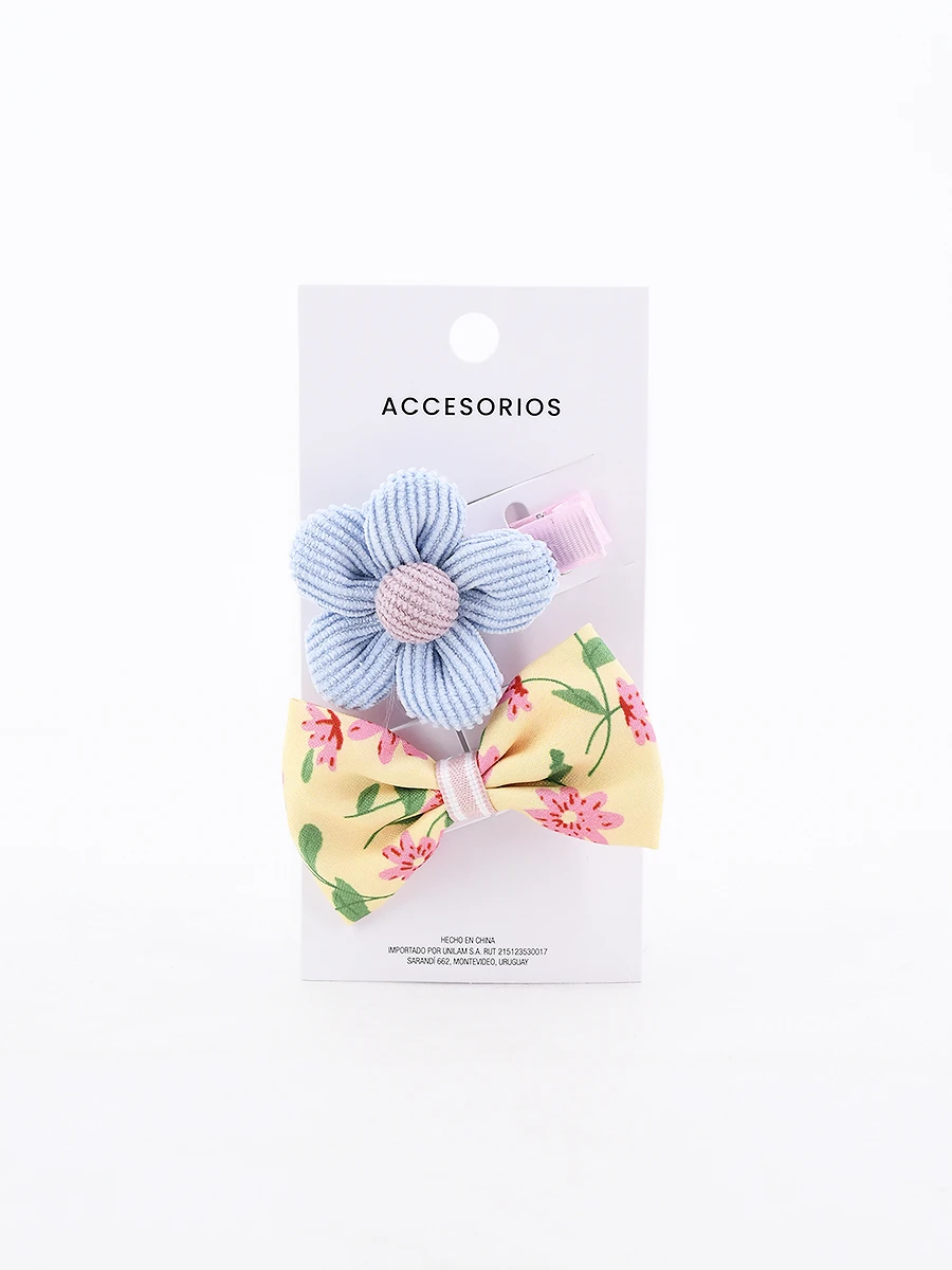 BROCHE MOÑA Y FLOR PACK X 2 - ESTAMPADO 1 