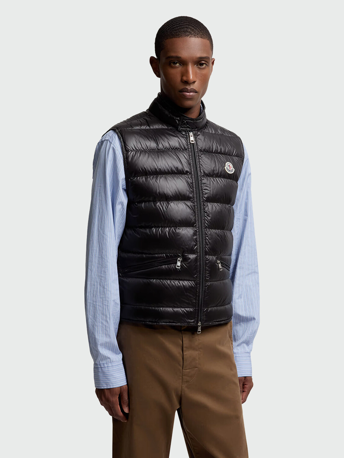 Moncler - Chaleco de Pluma Gui Gilet Negro