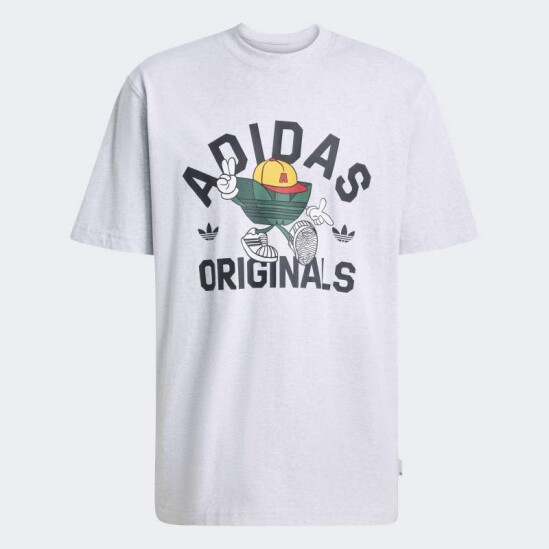 Remera Adidas Trifolio Series Character Gris