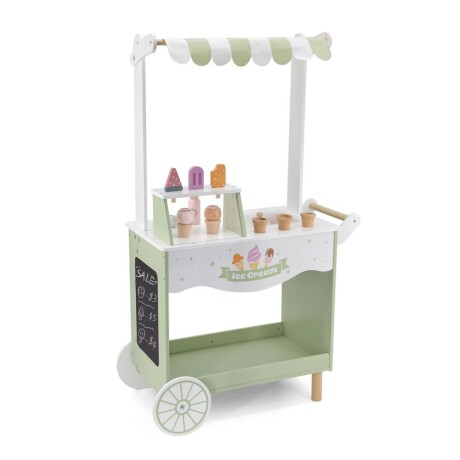 Carrito de Heladería Polar B en Madera 001