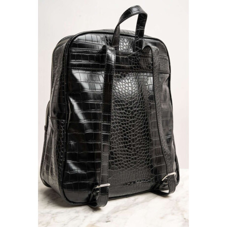Mochila Maxi Croco Negro