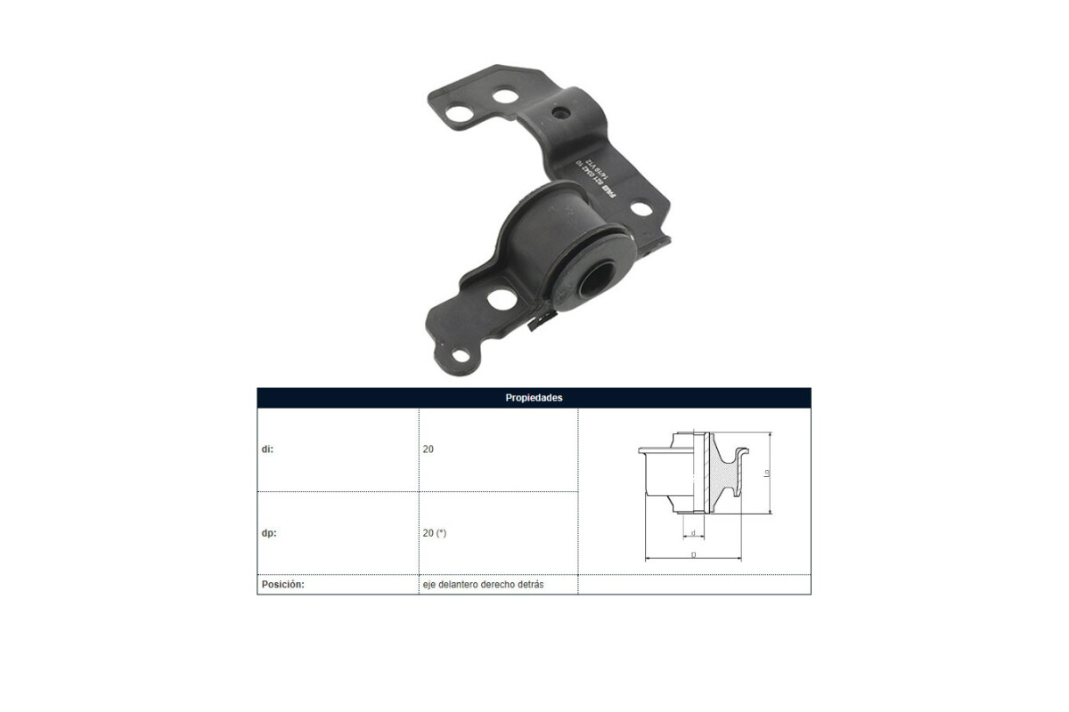 Soporte Parilla Fiat Palio/Siena 97-25 Der Soporte Parilla Fiat Palio/Siena 97-25 Der