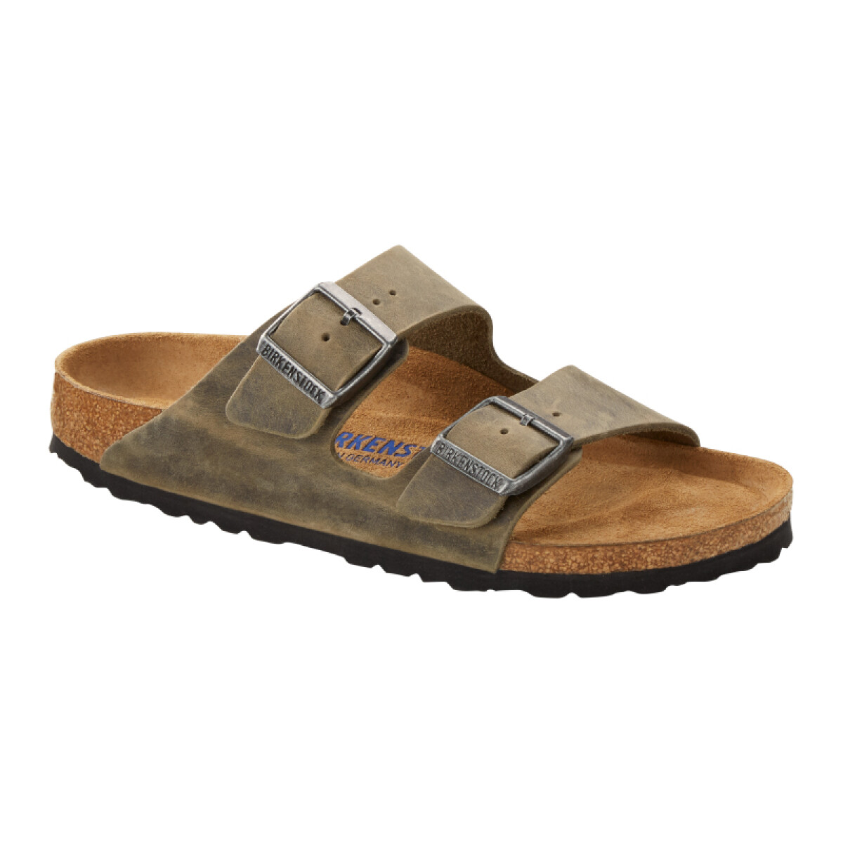 Sandalia Arizona Soft Footbed - Oiled Leather - Regular - Khaki 