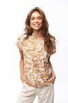 BLUSA MAGDA ESTAMPADO CRUDO Y BEIGE