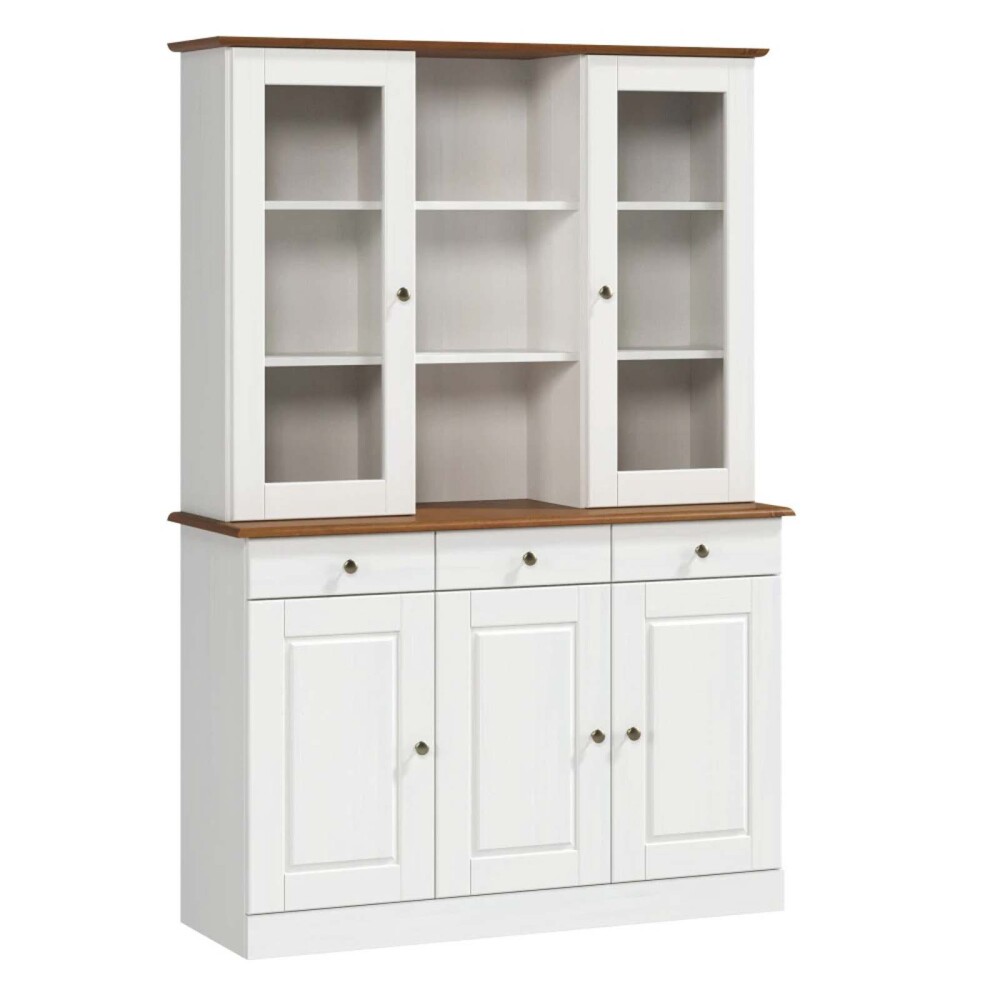 APARADOR/CRISTALERO MADERA BLANCO AGATA