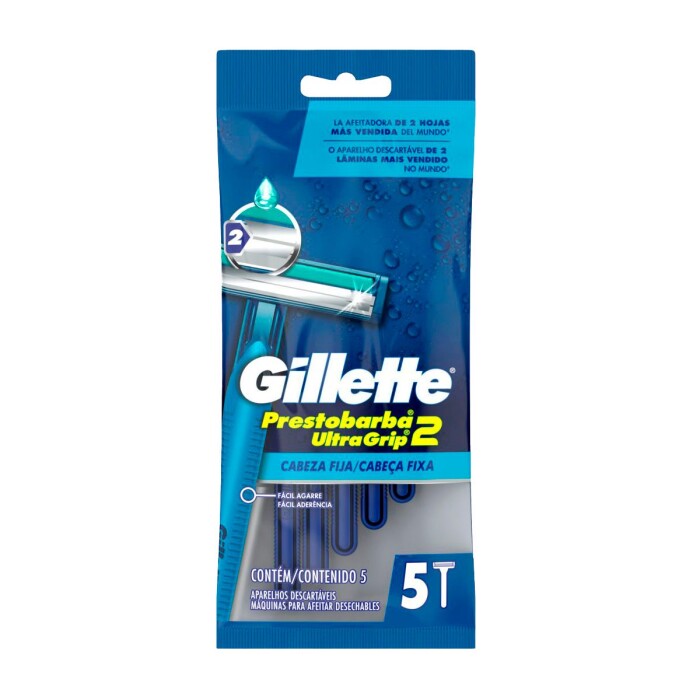 GILLETTE PREST UTRAGRIP CAB.FIJA DESC X5 única