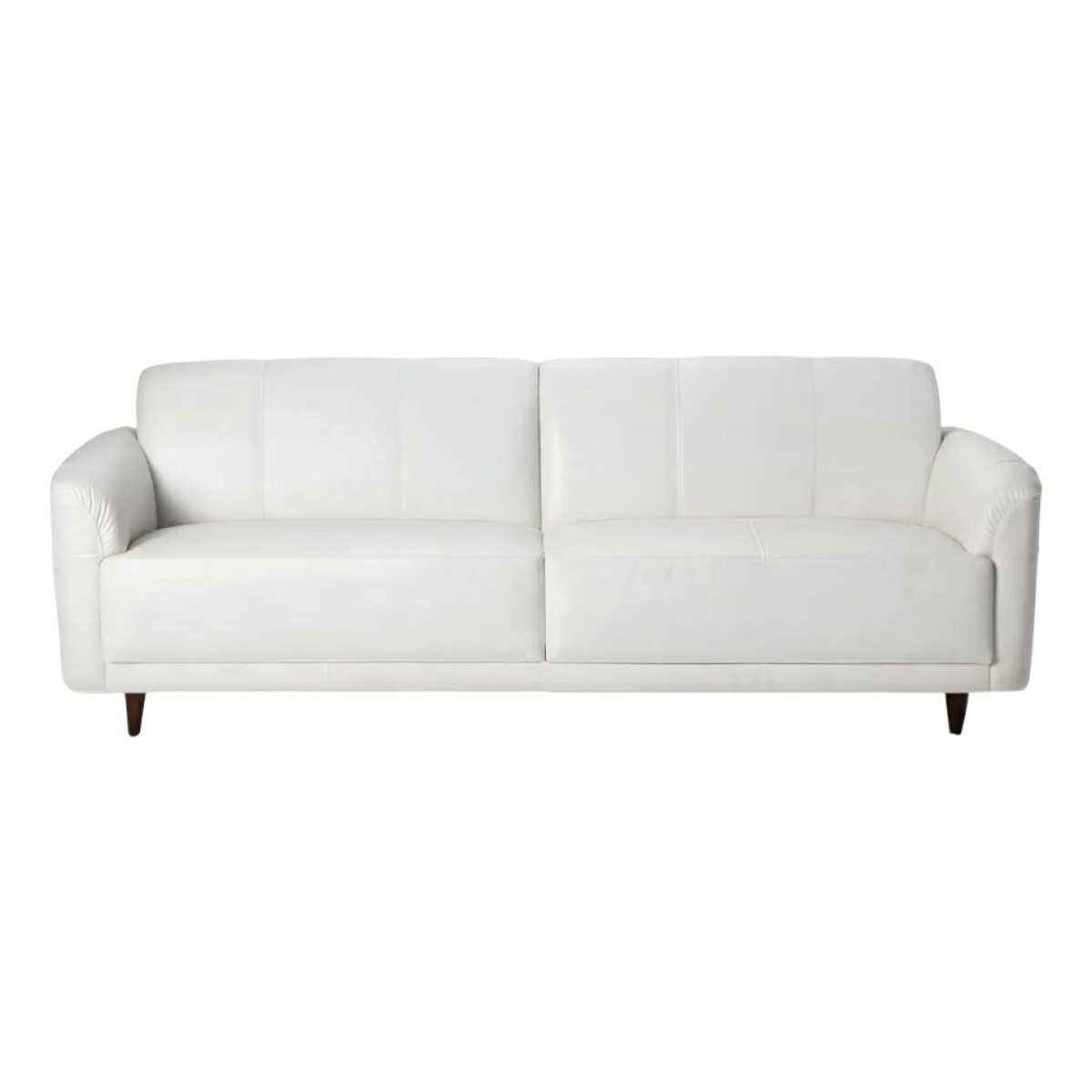 SOFA 3 CUERPOS - 100% CUERO - MODELO MARBELLA - COLOR BLANCO TIZA 