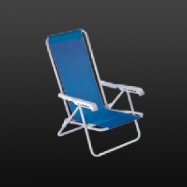 SILLA RECLINABLE 8 POSICIONES ACERO SANNET AZUL AZUL