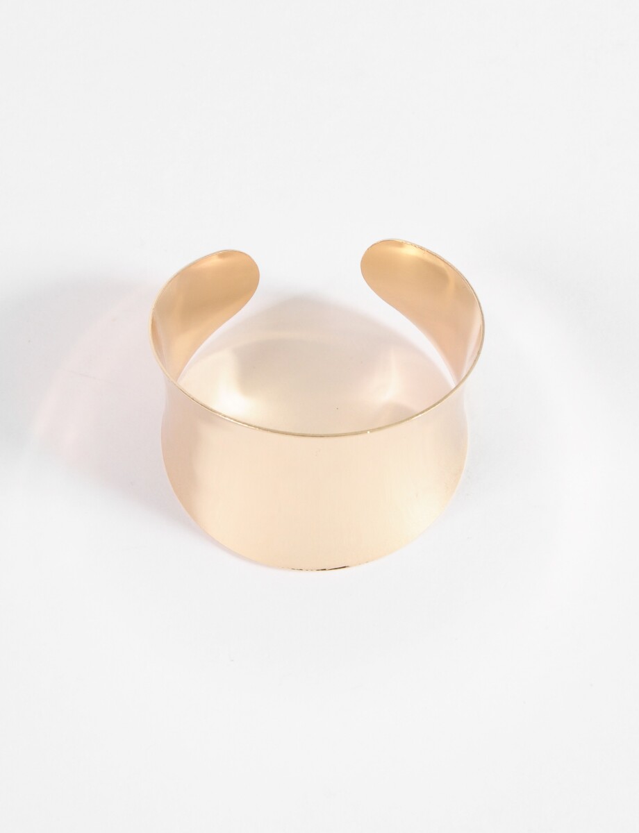 Pulsera cuff texture - dorado 