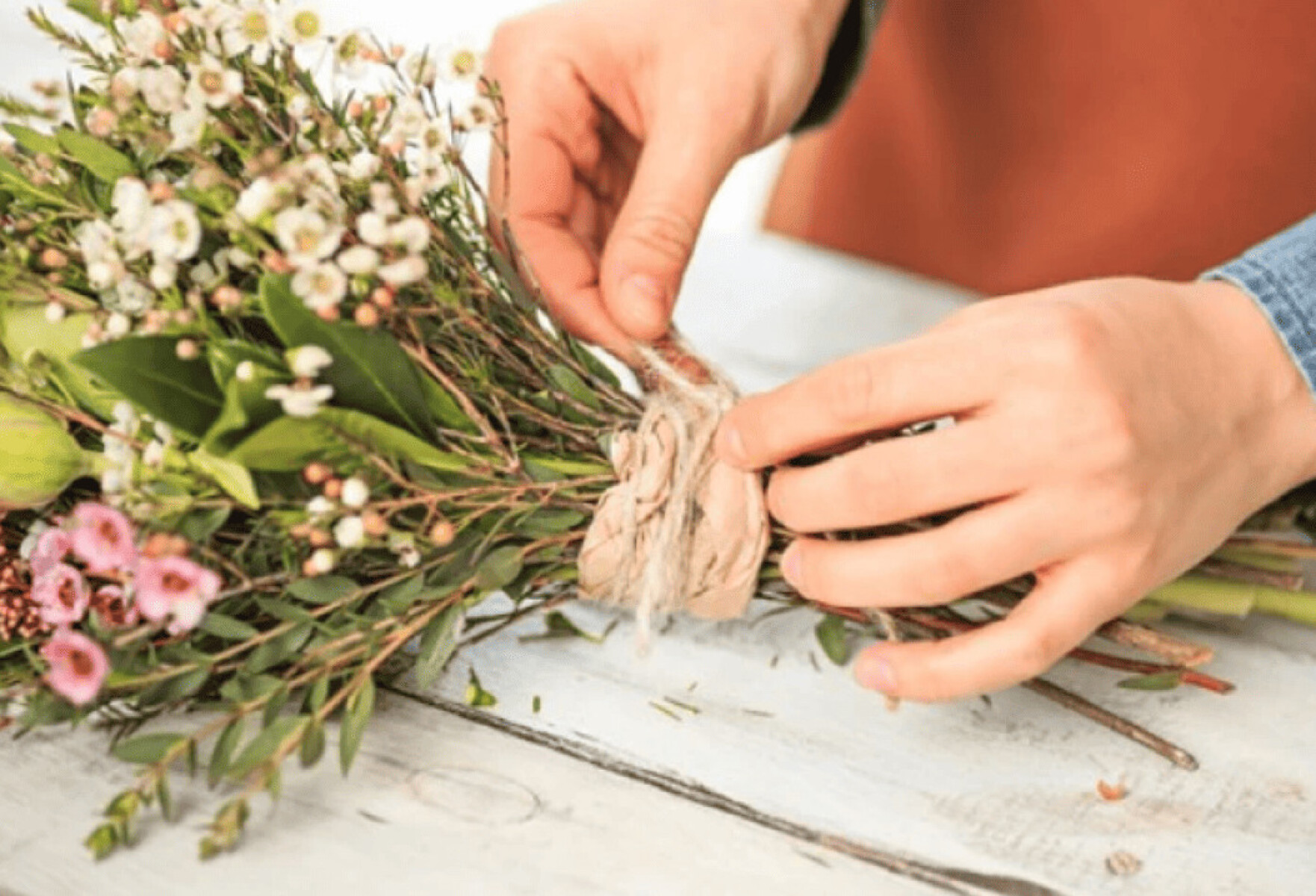 Taller - Coffe Break - Ramo de Flores - Kit de florista 