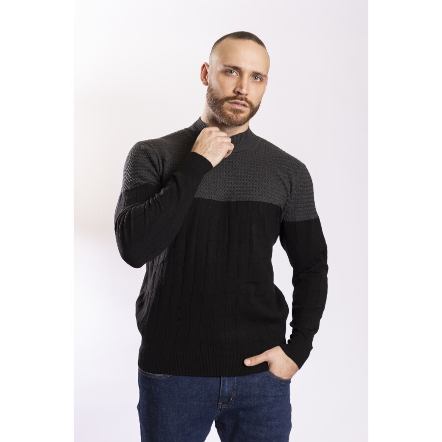 SNAKE SWEATER GREY/BLACK