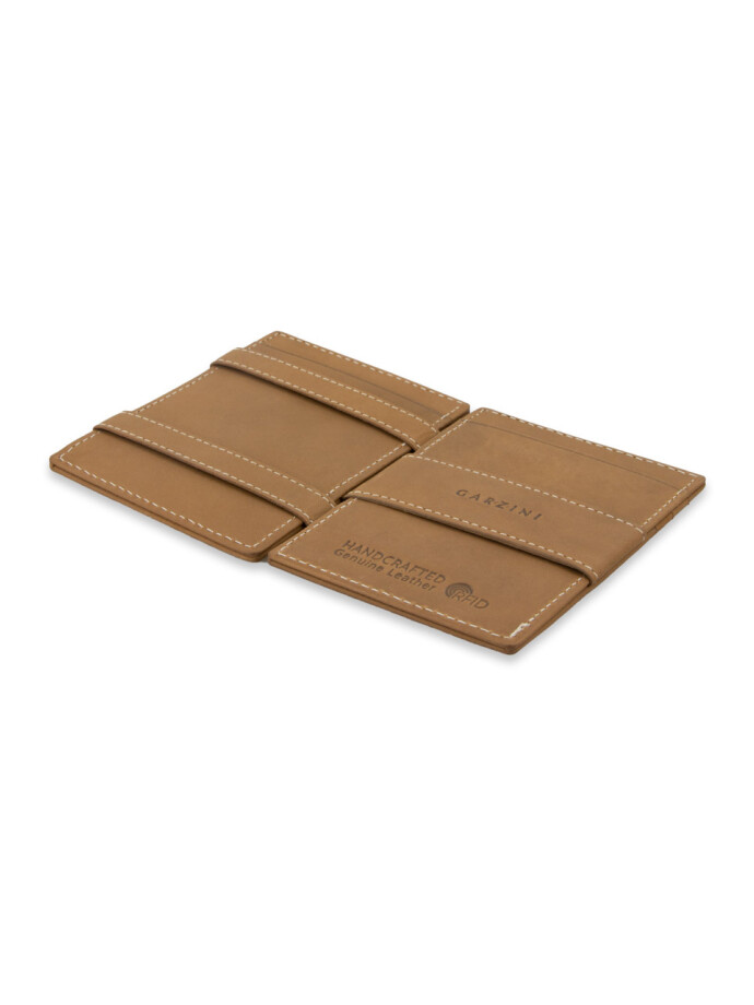 ESSENZIALE MAGIC AIRTAG WALLET CAMEL BROWN
