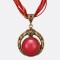 Collar Luna Mujer Varios Colores Rojo