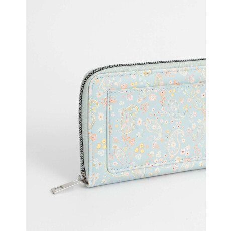 Billetera Fichero Paisley Estampado Flores