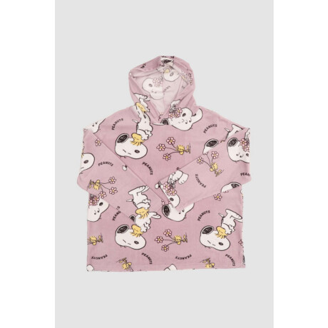 Snuggle snoopy velour mini Rosado