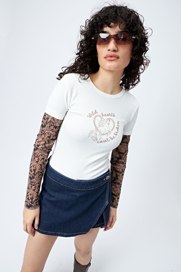 REMERA LIMORA Blanco