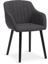 Silla de comedor ADSLEV tela gris antracita Silla de comedor ADSLEV tela gris antracita