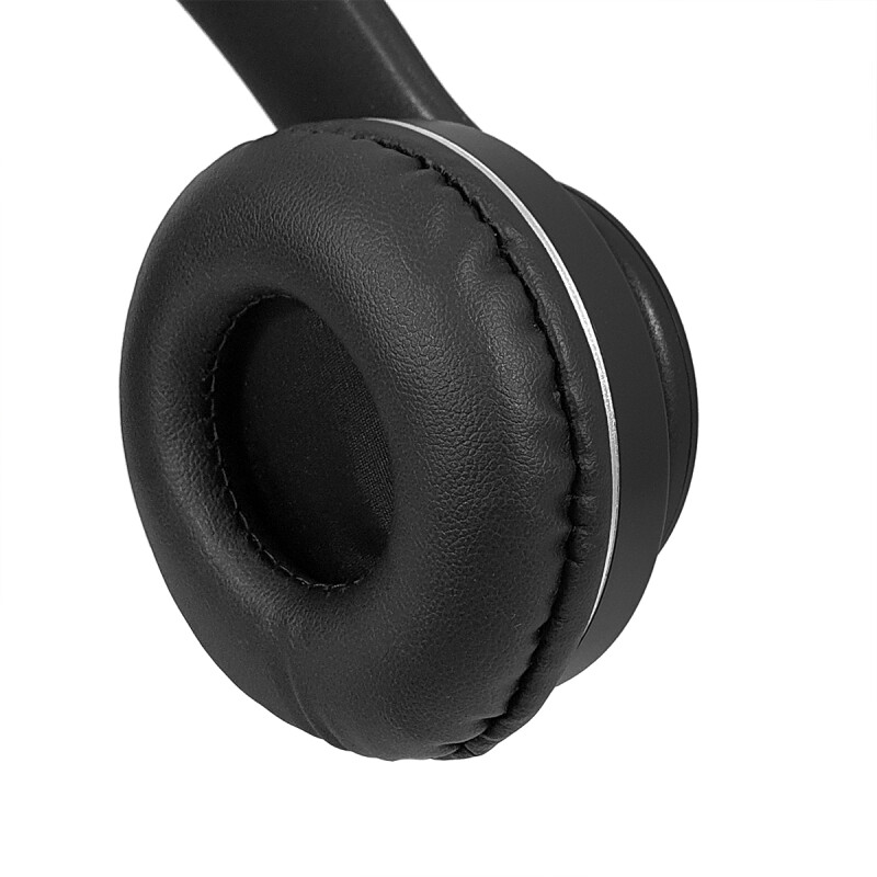 Auriculares Bluetooth Over-Ear Cat VZV-23M con Orejas y Led Negro
