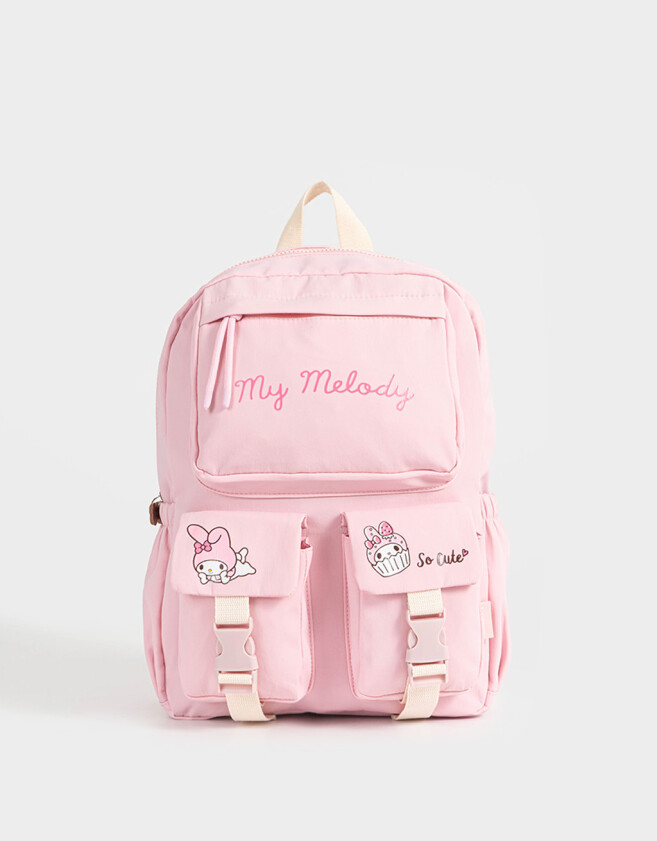Mochilas y Carteras Infantiles Mochila Multipocket "my Melody" - Rosa Claro