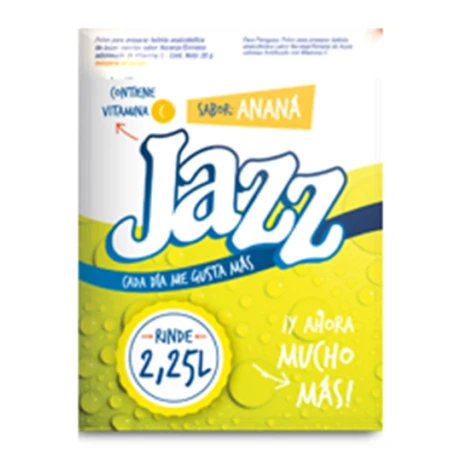 REFRESCO EN POLVO JAZZ ANANA 2.25 LT REFRESCO EN POLVO JAZZ ANANA 2.25 LT