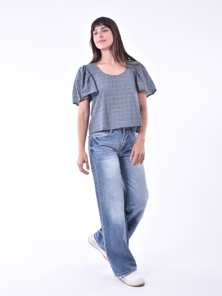 BLUSA CROACIA AZUL PIEDRA