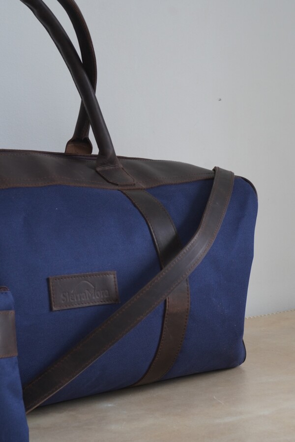 Bolso Sport XL Chocolate / Azul