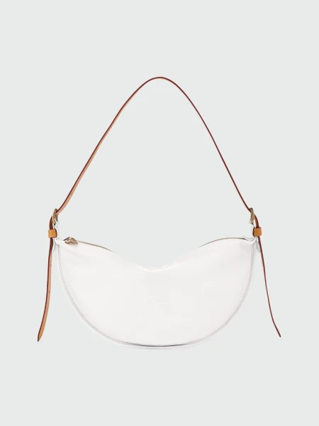 Longchamp - Bolso Cruzado de cuero, Smoothie Negro con Logo
