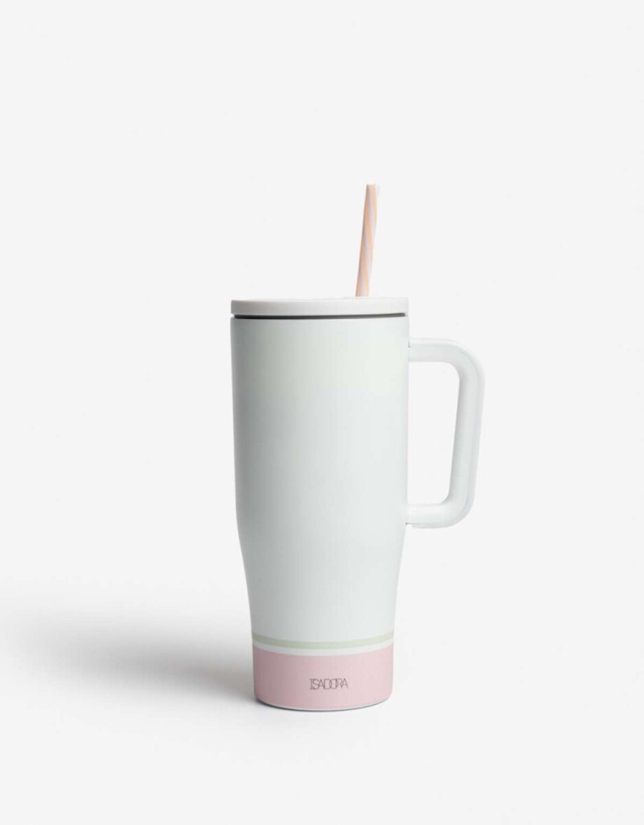 Vaso Metálico ''lo Quiero Todo'' - Blanco Hueso 