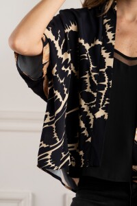 Kimono Print Negro