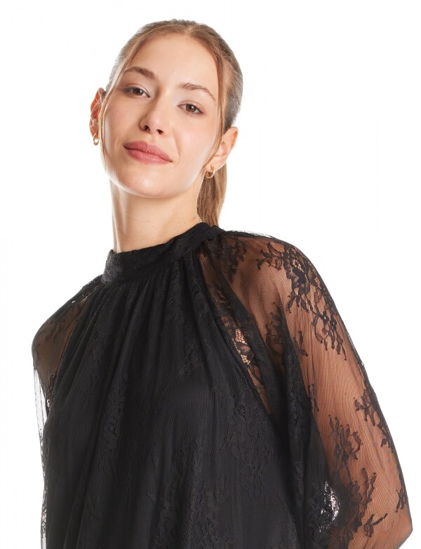 Blusa Encaje NEGRO