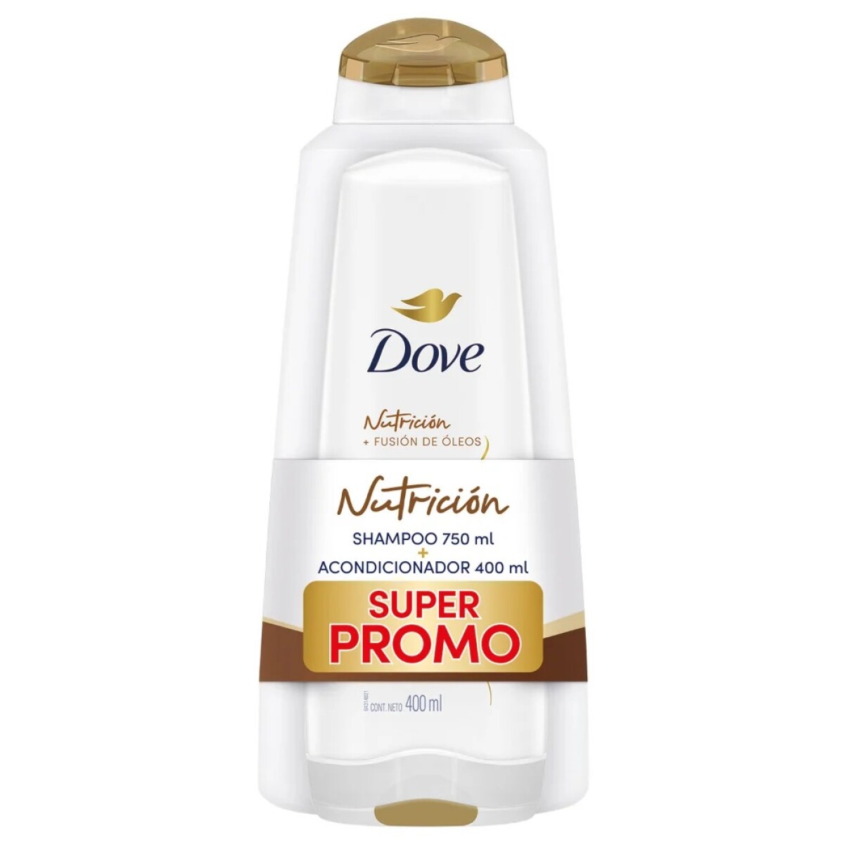 Shampoo Dove Oleo Nutrición 750 Ml. + Acondicionador 400 Ml. 