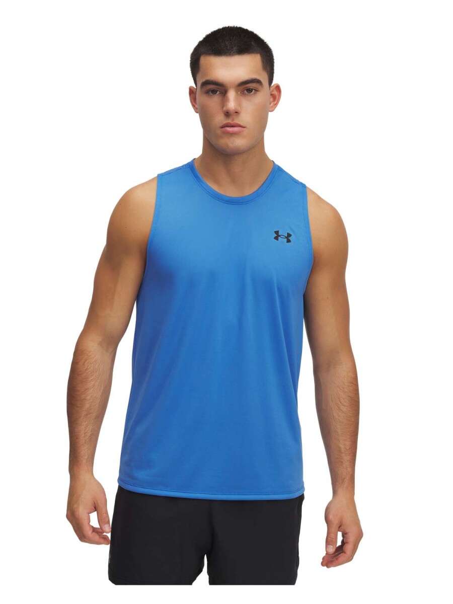 Musculosa Training Under Armour Tech Tank de Hombre - 1382795-402 - Azul Claro-negro 